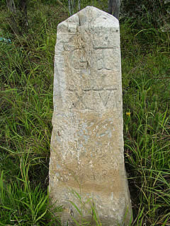 The 15th mile stone on the Queen's Road between Grahamstown and Fort Beaufort [rsb]